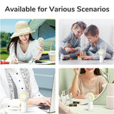 JisuLife Premium portabil Mini Fan Life6 (FA20X), USB-C reincarcabil, 3 Wind Speeds, 4000mAh, Alb