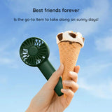 JisuLife Premium portabil Mini Fan Life1 (FA20), USB-C reincarcabil, 3 Wind Speeds, 2000mAh, Alb