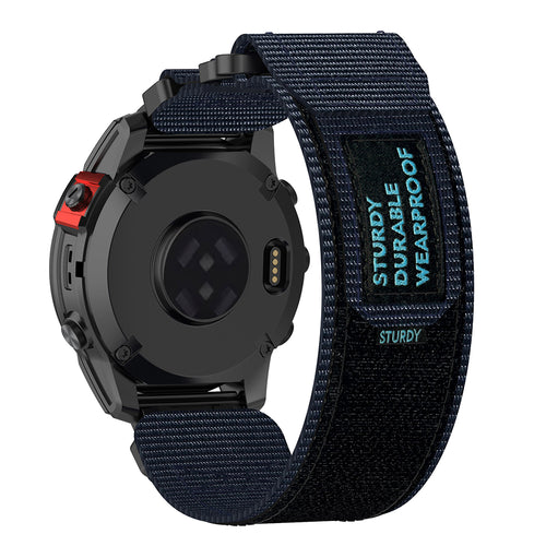 Curea pentru Garmin Instinct 2S Solar, Techsuit Watchband QuickFit 20mm (W057), bleumarin