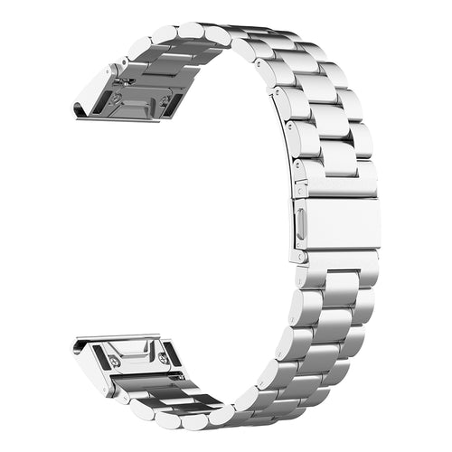 Curea pentru Garmin Fenix 5/6/6 Pro, Techsuit Watchband QuickFit 22mm (W010), argintiu