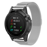 Curea pentru Garmin Fenix 5/6/6 Pro, Techsuit Watchband QuickFit 22mm (W009), argintiu