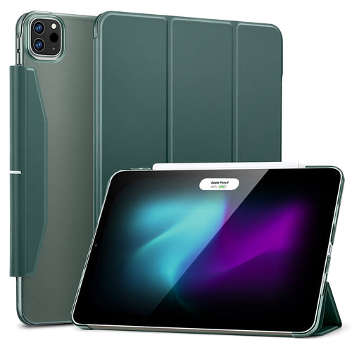 Husa tableta pentru iPad Pro 13 (2024), ESR Ascend Trifold, verde inchis