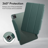 Husa tableta pentru iPad Pro 13 (2024), ESR Ascend Trifold, verde inchis
