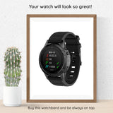 Curea pentru Garmin Instinct 2S Solar, Techsuit Watchband QuickFit 20mm (W058), albastru