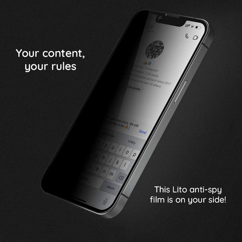 Folie de protectie pentru iPhone 15 Plus, Lito HD PRO Privacy