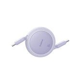 Cablu Baseus de date Free2Pull Mini (P10364500511-01), Type-C to Type-C, 60W, 1m, Retractabil, mov