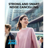 Casti wireless Anker SoundCore A30i (A3958G31), Bluetooth 5.4, ANC, IP54, cu Microfon, albastru