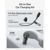 Suport auto Anker cu Incarcare Wireless MagGo (B2932G11), Prindere magnetica pentru Grila ventilatie, 360A° Rotatie, Type-C, 15W, negru