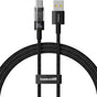 Cablu Baseus de date Gem (P10373002111-00), USB to Type-C, Super Incarcare rapida 100W, 1m, negru