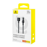 Cablu Baseus de date Gem (P10373002111-00), USB to Type-C, Super Incarcare rapida 100W, 1m, negru