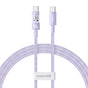 Cablu Baseus de date Gem (P10373000511-00), Type-C to Type-C, Super Incarcare rapida 100W, 1m, mov