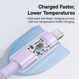 Cablu Baseus de date Gem (P10373001511-00), USB-C to Lightning, Incarcare rapida 20W, 1m, mov