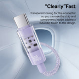 Cablu Baseus de date Gem (P10373001511-00), USB-C to Lightning, Incarcare rapida 20W, 1m, mov