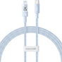 Cablu Baseus de date Gem (P10373001311-00), USB-C to Lightning, Incarcare rapida 20W, 1m, albastru