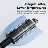Cablu Baseus de date Gem (P10373001111-00), USB-C to Lightning, Incarcare rapida 20W, 1m, negru