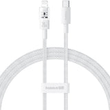 Cablu Baseus de date Gem (P10373001211-01), USB-C to Lightning, Incarcare rapida 20W, 2m, alb