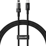 Cablu Baseus de date Gem (P10373001111-01), USB-C to Lightning, Incarcare rapida 20W, 2m, negru
