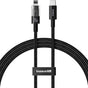Cablu Baseus de date Gem (P10373001111-01), USB-C to Lightning, Incarcare rapida 20W, 2m, negru