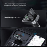 Modulator FM Baseus si Incarcator auto S-09 Pro (C10762200113-00), 2x USB, Type-C, Bluetooth 5.3, Afisaj digital, negru