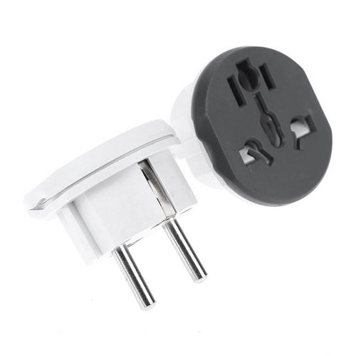 Adaptor pentru Calatorie Techsuit (C529), pentru UK / US / AU to EU, 16A, 250V, German Standard Design, Grey / Alb