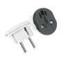 Adaptor pentru Calatorie Techsuit (C529), pentru UK / US / AU to EU, 16A, 250V, German Standard Design, Grey / Alb