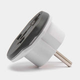 Adaptor pentru Calatorie Techsuit (C529), pentru UK / US / AU to EU, 16A, 250V, German Standard Design, Grey / Alb