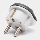 Adaptor pentru Calatorie Techsuit (C529), pentru UK / US / AU to EU, 16A, 250V, German Standard Design, Grey / Alb