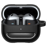Husa pentru pentru Samsung Galaxy Buds 3 / 3 Pro / 3 FE, Aluminum Holder, Spigen, negru