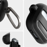 Husa pentru pentru Samsung Galaxy Buds 3 / 3 Pro / 3 FE, Aluminum Holder, Spigen, negru