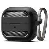 Husa pentru pentru Samsung Galaxy Buds 3 / 3 Pro / 3 FE, Aluminum Holder, Spigen, negru