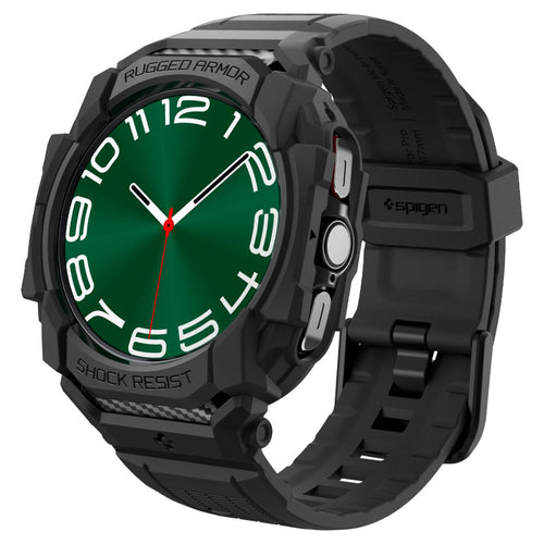 Curea pentru Samsung Galaxy Watch Ultra 47mm, Spigen Rugged Armor Pro (ACS08427), negru