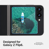 Folie de protectie pentru Samsung Galaxy Z Flip6, Spigen (2 pack) Glas.tR EZ-FIT (AGL07972)
