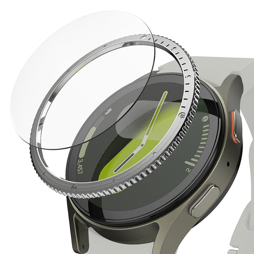 Husa smartwatch pentru Samsung Galaxy Watch7 40mm, Ringke, argintiu