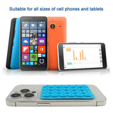 Suport de birou Techsuit Suport telefon (SC-PAD), Suction Pad pentru Selfies, Silicon, Adhesive Mount, Rectangular Shape, gri