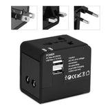 Adaptor pentru Calatorie Techsuit (HHT148), PD20W, QC, USB, Type-C, EU, UK, AUS, US, Negru