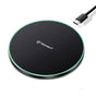 Incarcator wireless Techsuit Incarcator Wireless Premium SlimChargX (CHWR031), RGB Colors, 15W, 3A, negru