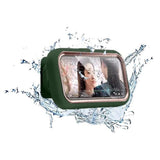 Suport de birou Techsuit Suport telefon (LC-999), Wall Box Case, Anti-Fog, Retractabil, Reglabil, Rezistent la apa, pentru 4-7 Phones, alb