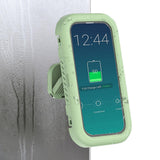 Suport de birou Techsuit Suport telefon (LC-999), Wall Box Case, Anti-Fog, Retractabil, Reglabil, Rezistent la apa, pentru 4-7 Phones, alb