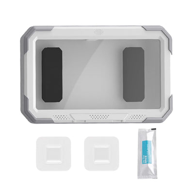 Suport de birou Techsuit Suport telefon (LC-888), Wall Box Case, Anti-Fog, cu Adhesive Hooks, Rezistent la apa, alb