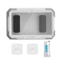 Suport de birou Techsuit Suport telefon (LC-888), Wall Box Case, Anti-Fog, cu Adhesive Hooks, Rezistent la apa, alb