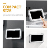 Suport de birou Techsuit Suport telefon (LC-888), Wall Box Case, Anti-Fog, cu Adhesive Hooks, Rezistent la apa, alb