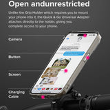Ringke Universal Adaptor Quick & Go (2 pack), Bike Holder Compatible, pentru Phone, Negru
