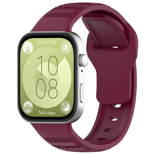 Curea pentru Huawei Watch Fit 3, Techsuit Watchband (W050), bordo