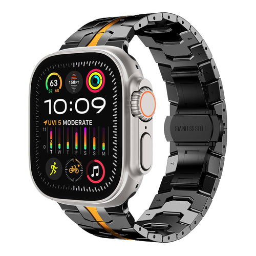 Curea pentru Apple Watch 6 44mm, Techsuit Watchband (W063), negru aramid
