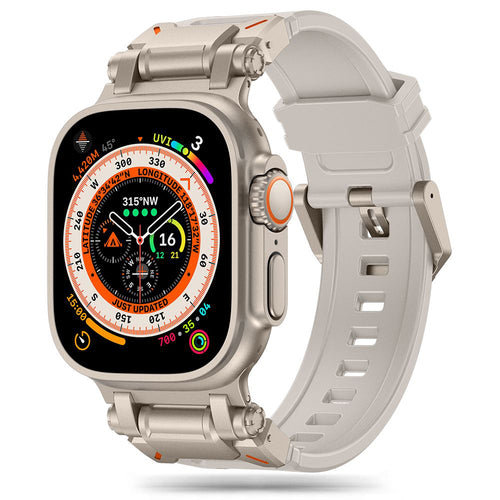 Curea pentru Apple Watch 6 44mm, Techsuit Watchband (W064), argintiu