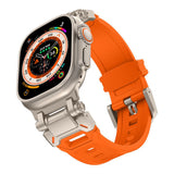 Curea pentru Apple Watch 6 44mm, Techsuit Watchband (W064), bej / portocaliu