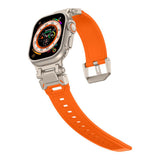 Curea pentru Apple Watch 6 44mm, Techsuit Watchband (W064), bej / portocaliu