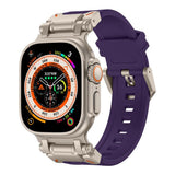 Curea pentru Apple Watch 6 44mm, Techsuit Watchband (W064), mov deschis