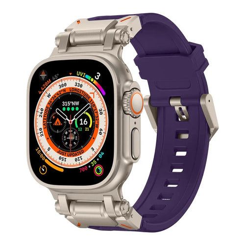 Curea pentru Apple Watch 6 44mm, Techsuit Watchband (W064), mov deschis