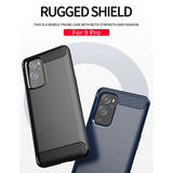 Husa pentru OnePlus 9 Pro, Techsuit Carbon Silicone, negru